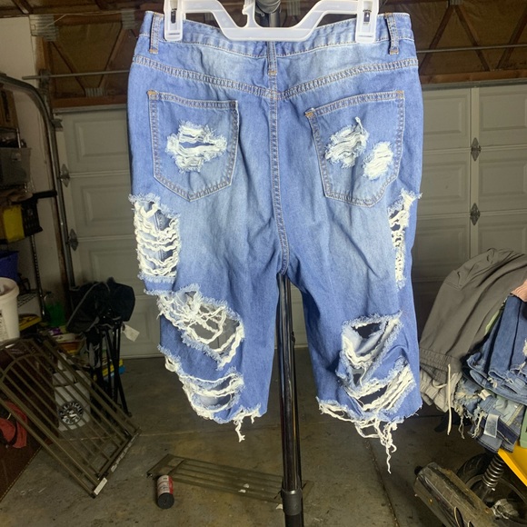 Blue fashion nova shorts that fit really good. - Picture 2 of 2